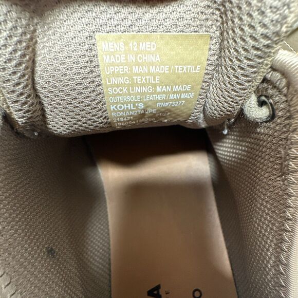 Sonoma Good For Life Ortholite Eco Size 12M Men’s Tan Roman Oxford Dress Shoes - Picture 9 of 11